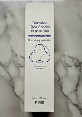PURITO Dermide Cica Barrier Sleeping Pack 2.7 fl.oz / 80ml Expires November 2026